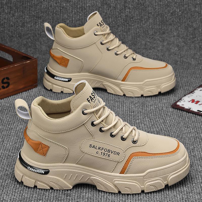 Martin boots autumn new breathable high-top shoes platform casual short boots 39