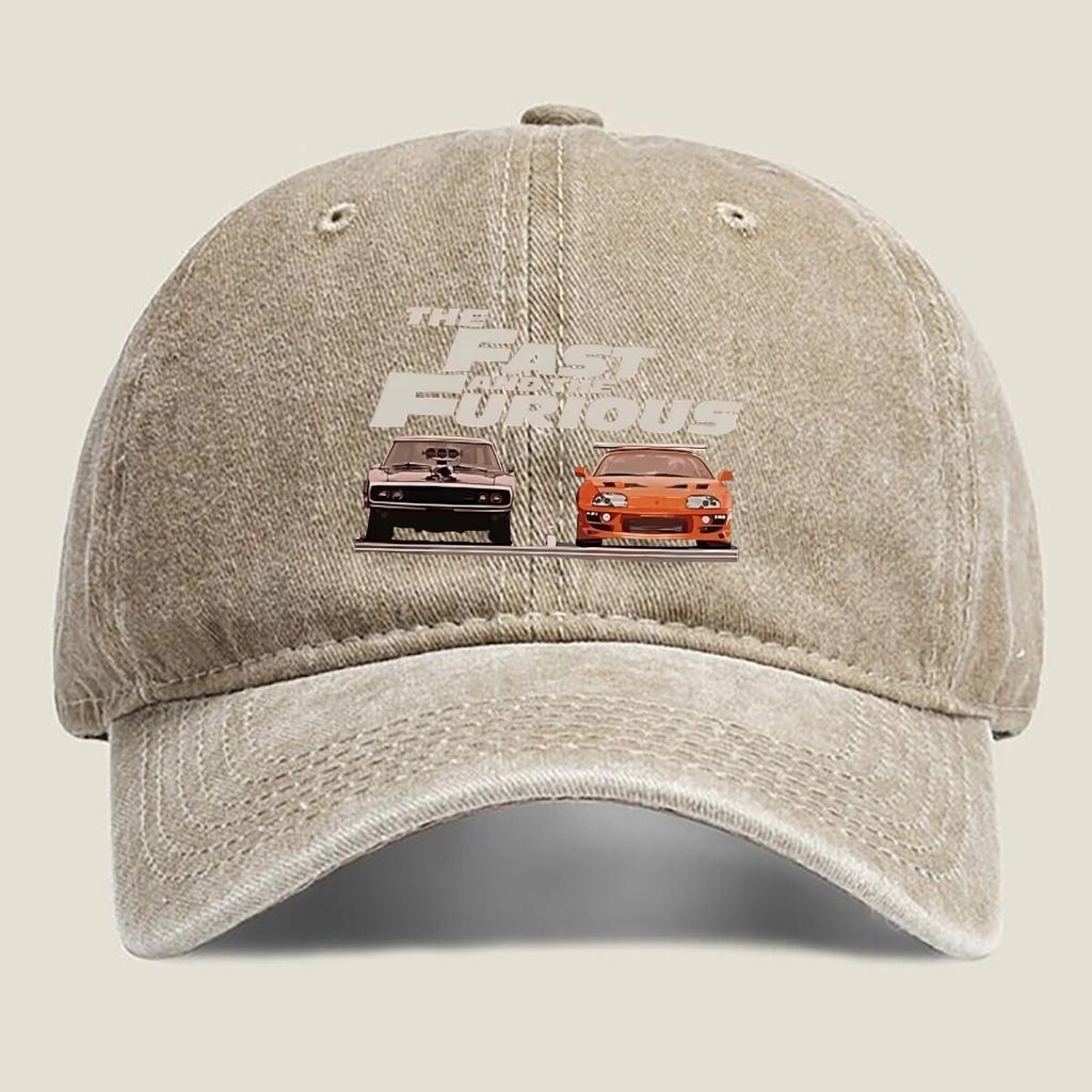 Fast & Furious Racing Fashion Washed Baseball Cap Outdoor For Womens Unisex Female Beach Dad Hat Hip Hop
