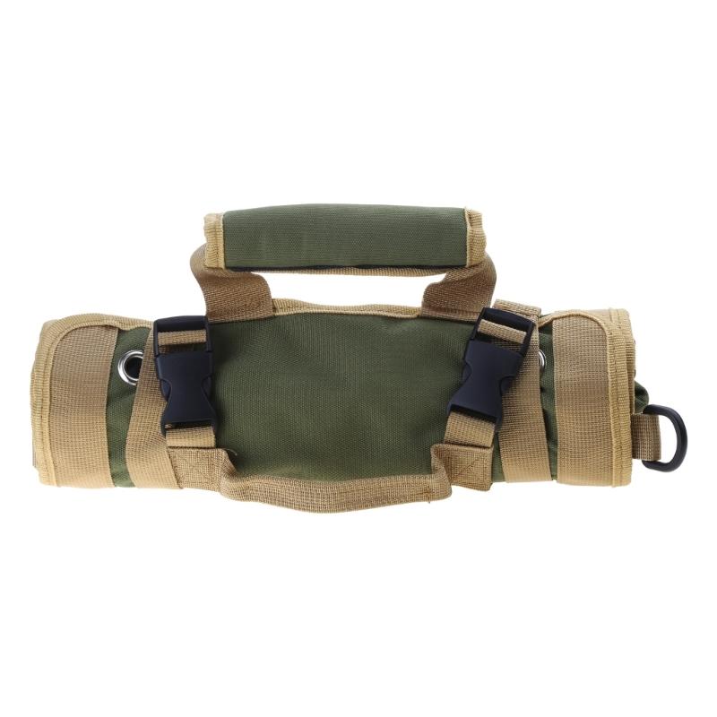 Multi-Purpose Roll Up Tool Bag Wrench Screwdriver Canvas Tool Carrying Organizer Bucket Car Wrap Roll Storage Case Pouch