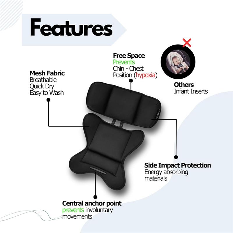 Infant Insert For Doona Graco Snugride Britax Chicco Keyfit Evenflo Baby Car Seat Impact Protection Pivot Head And Body Support