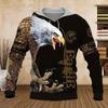Hoodie 3D Print Eagle Graphic Bird Art Unique Men Hooded Sweatshirt Cozy Hrajuku Street Fall Casual Long Sleeves Clothing