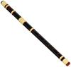 Ooka Shisui Shinobue Folk Flute (Western Scale), Black Lacquered Rattan, Semi-Double Wrap, 6 Holes, 4 Tones