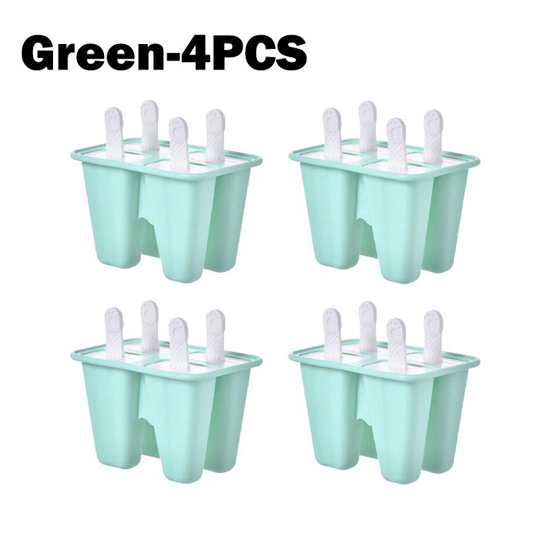 4 Pieces Silicone Popsicle Molds BPA Free Ice Pop Molds Easy Release with Reusable DIY Homemade Easy Release Ice Pop Make