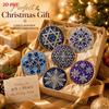 6pcs DIY Craft Wooden Christmas Ornaments Santa Xmas Tree Hanging Ornament  New Year Gift