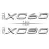 For Volvo XC60 XC90 Bakre bagasjerom Bokstaver Logo klistremerke 3D ABS Badge Trim Dekor Tilbehør Auto Tail Word navneskilt