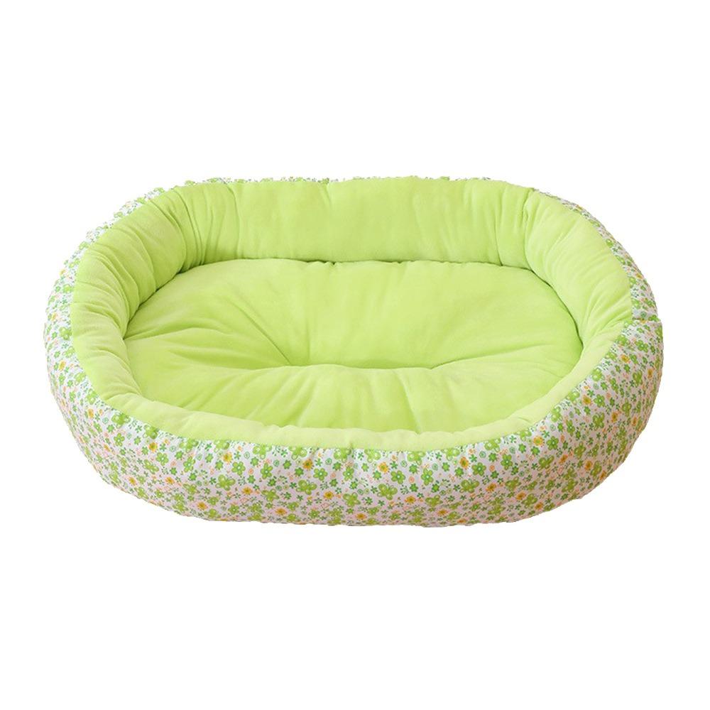 Puppy Sofa Pet Bed Breathable Cat Bed Flower-printed Indoor Cat House  for Dogs Sleeping