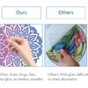 GORGECRAFT 4 Styles Mandala Window Clings Non Adhesive Static Flower of Life Sliding Door Sticker Waterproof Spring Window Film Prevent Birds from