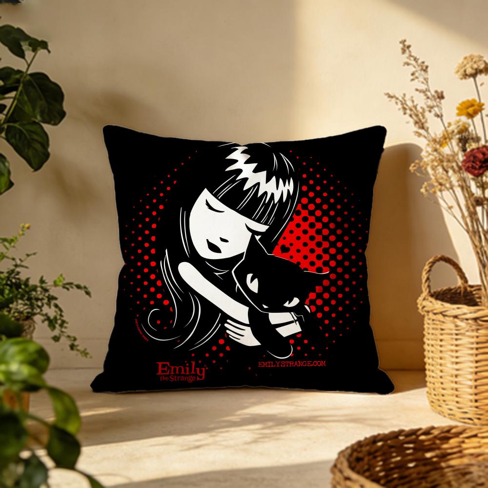 Stylish Eemily the Cool Strangered Cushion Cover Versatile DoubleSided Pillow Case Fit for Sofa Bed Car Daily Decor
