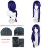 Stunning Genshin Impact Raiden Shogun Cosplay Wig Featuring Vibrant Purple Synthetic Hair