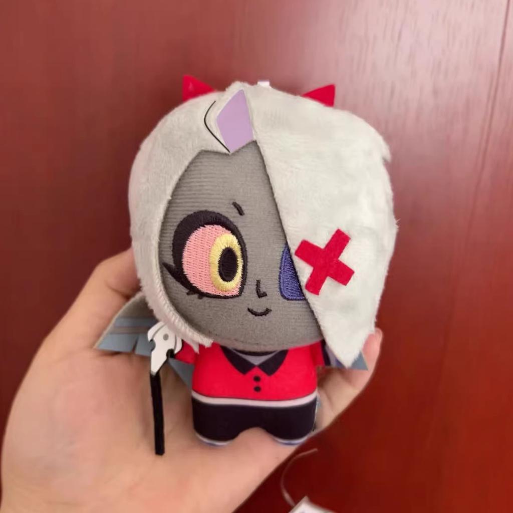 New  10cm Hazbin Hotel Vox Lucifer Ko Version Not Genuine Plush Doll Cute Anime Peripherals Toy Birthday Christmas Gift