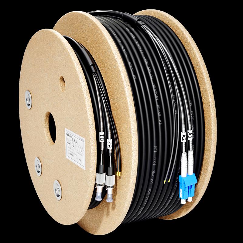 Suhao Outdoor Field Armored Single-mode LC-FC Fiber Optic Patch Cord
