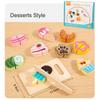 Educational Accessories Wooden Kitchen Pretend Toy Simulation Cutting Fruit Food Game Velcro Play Kitchen Montessori Toy For Kid
