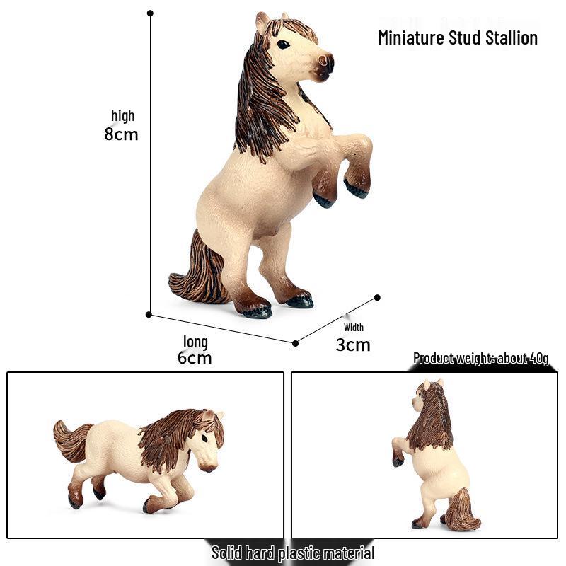 Children s White Horse Pony Animal Model Toy - Wildlife Cognitive Gift Ornament