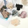 huaqianguhh Hair Claw for Women, Small Size Back Head Clip, Dot Print Shower Claw, Korean Style Accessory Thin