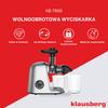 Sokowirówka Wolnoobrotowa 150W Do Owoców I Warzyw COLD PRESS KLAUSBERG KB-7868