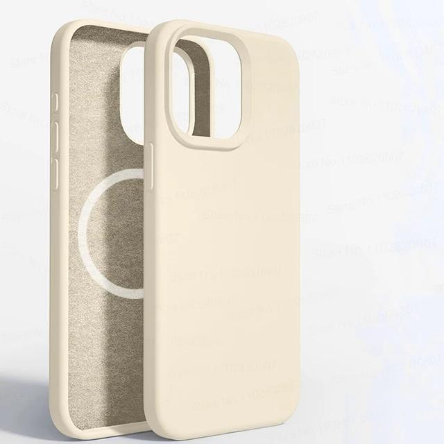 For Magsafe Liquid Silicone Magnetic Case For  For Iphone 16 15 14 13 12 11 Pro Max 16 14 15 Plus Wireless Charging Back Cover