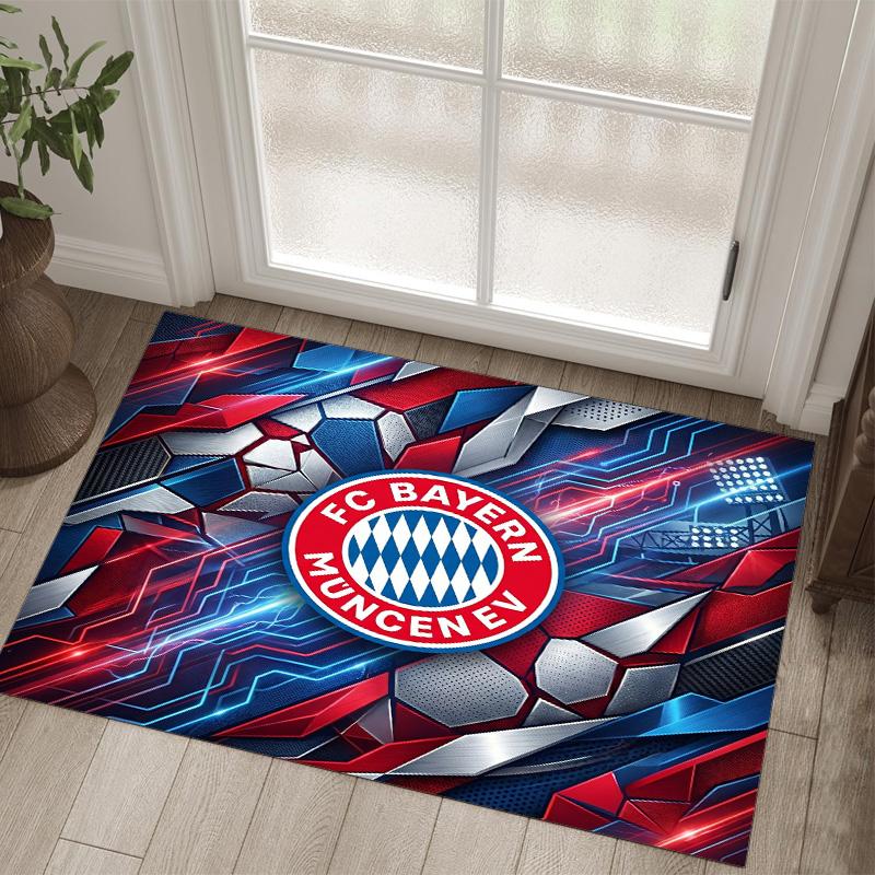 Tappeto in velluto di cristallo con design Bayern Monaco Accogliente Non?Tappeto Stampato Antiscivolo per Camera da Letto Soggiorno Ingresso