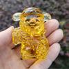 1Pcs Yellow Feng Shui Five Fu God Of Wealth Chinese Gold Coins Home Office Decoration Desktop Jewelry Auspicious Gifts