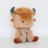Highland Cow Plush Toy With Scarf Soft Plush For Kids And Collectors