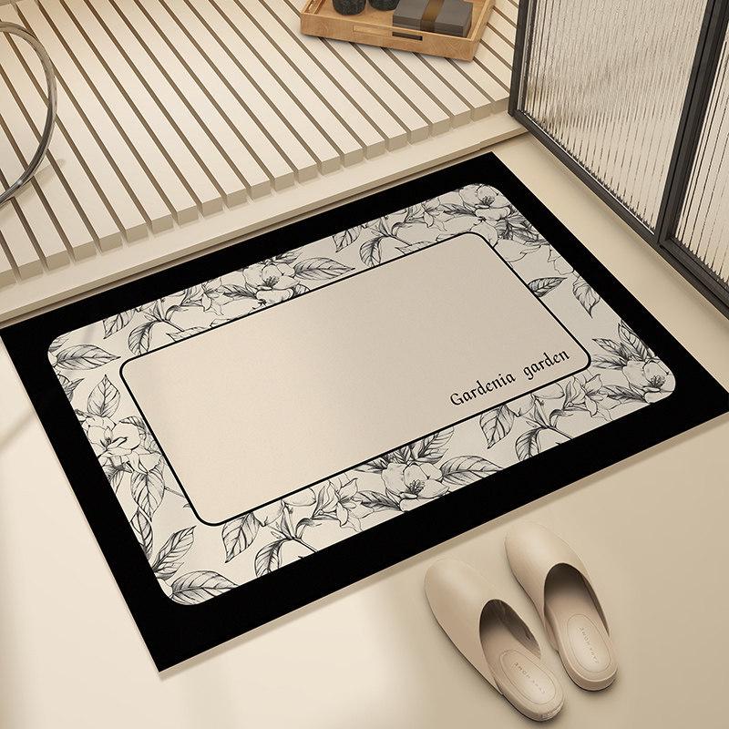 Cartoon Non-slip Absorbent Bathroom Mat - Stain-Resistant, Easy-Clean, Quick-Dry Carpet for Household Toilets and Doors