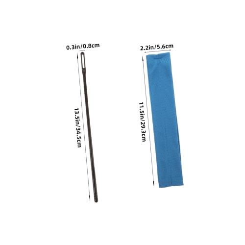 TEMPNAP Flute Cleaning Cloth with Rod, Instrument Maintenance Cleaning Cloth, Durable Material Protects Delicate Surfaces, Compatible with a Variety o