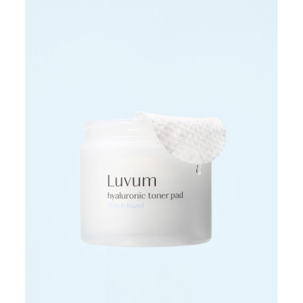 Luvum Hyaluronic Acid Witch Hazel Toner Pad 60 Sheets 1