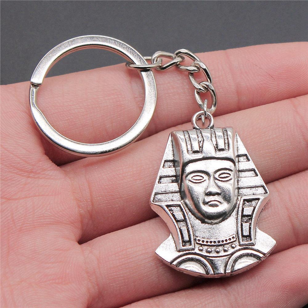 Pharaoh Chief Egyptian Amulet Keychain for Office Workers New Arrival Initial Graduation Gift Casual Accessory