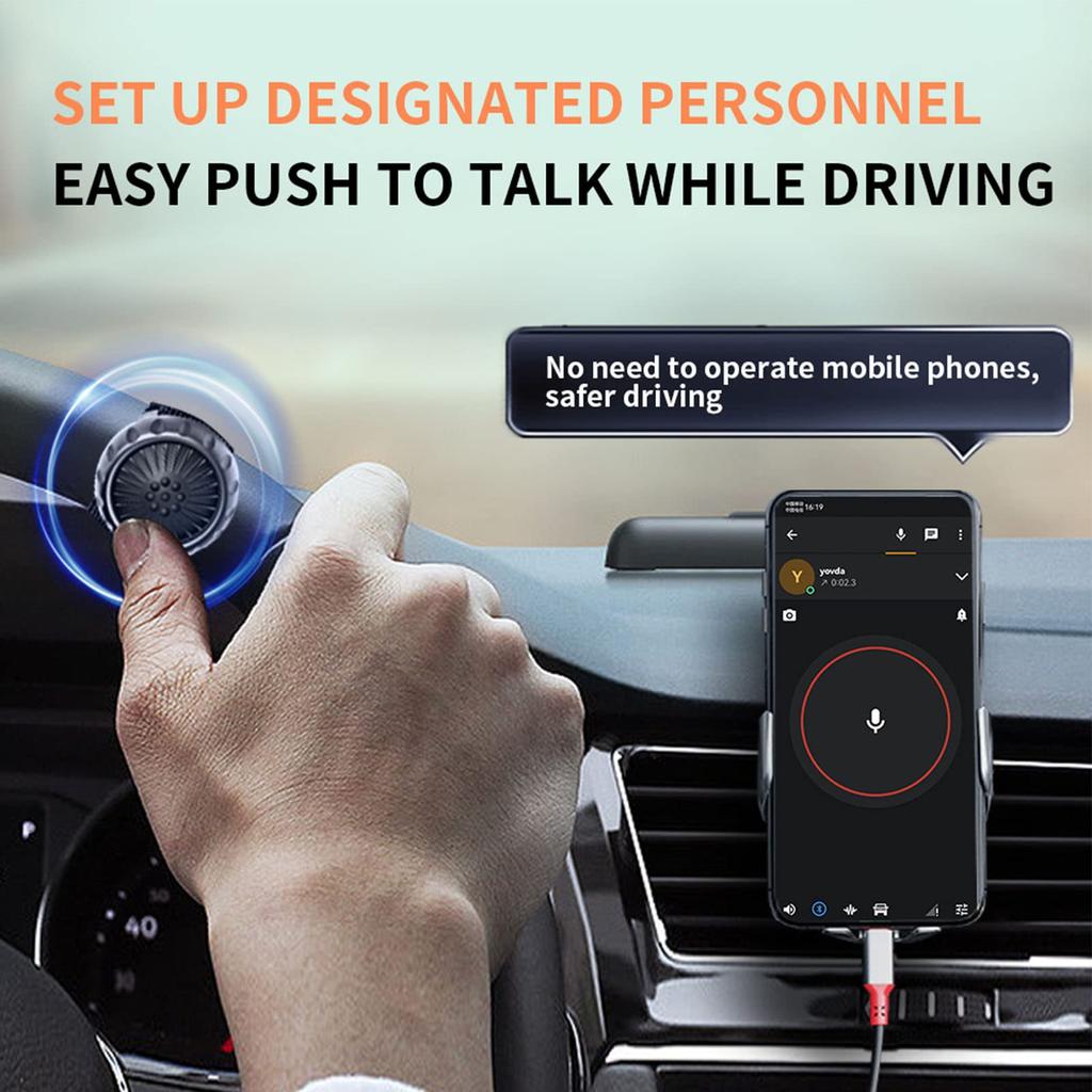 Wireless PTT Button Switch for Vbestlife Zello, Bluetooth 5.0 One