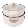 Electric Pot 3L Large Capacity Anti Scald Touch Safe Anti Stick Coating Multifunctional Electric