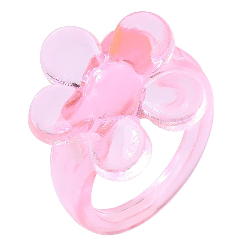 iF ME Mehrfarbiger kleiner Blumenring, koreanische Version, handgewebter Perlenring, Reisperlen-Ring, Damen- und Mädchenschmuck, kleiner Ring im frischen Stil