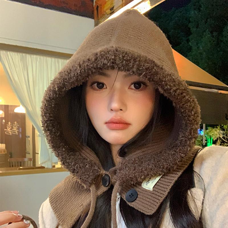 Casual Knit Hat With Fleece Lining For Autumn And Winter Unisex Beanie For Outdoor Use