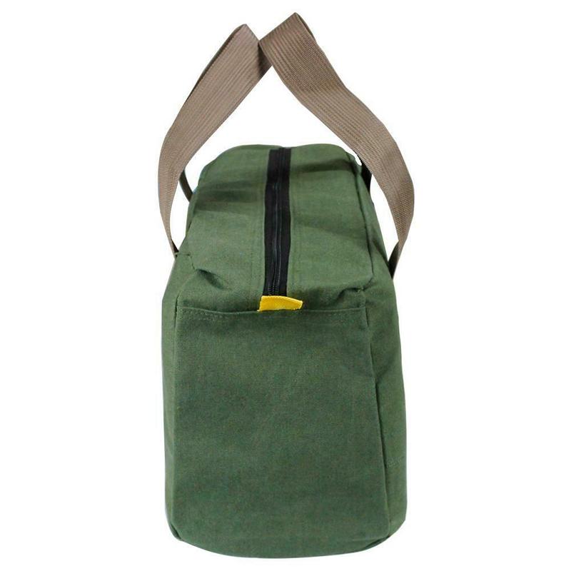 Portable Canvas Storage Bag Waterproof Tools Organizer Storage Kit Hand Heavy Duty Large Working Bag for Garden/Outdoor Camping