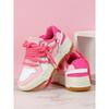 Fashion Platform Sneakers Women Chunky Shoes PU Leather Casual Shoes Ins Board Shoes Lace-up Outdoor Walking Footwear