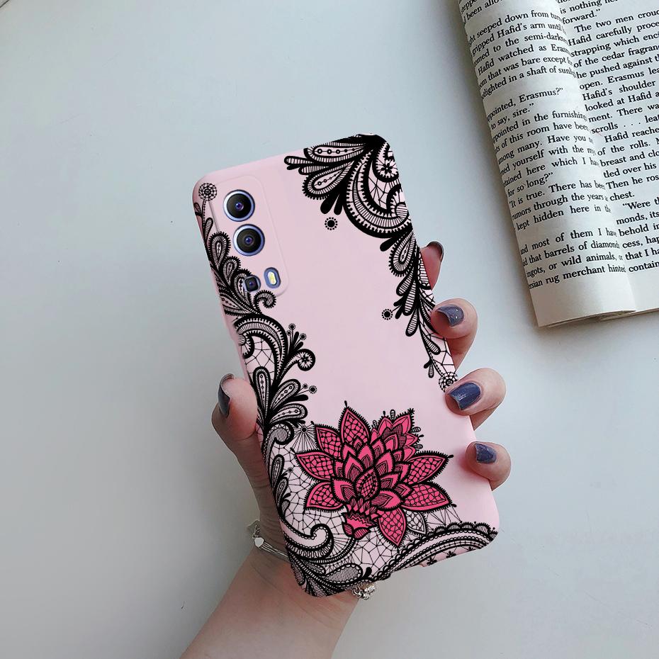 For vivo Y72 5G Case Soft TPU Silicone Cute Cartoon Shell Phone Back Cover for vivo Y72 5G V2041 Case Fundas Coque Etui Bumper