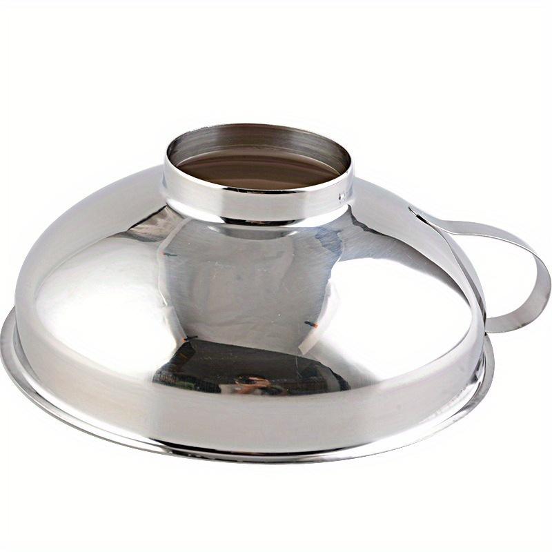 Stainless Steel Canning Funnel, Wide Mouth Jar Funnel With Handle for Wide and Regular Mouth Jars, Food Grade Metal Jam Funnel