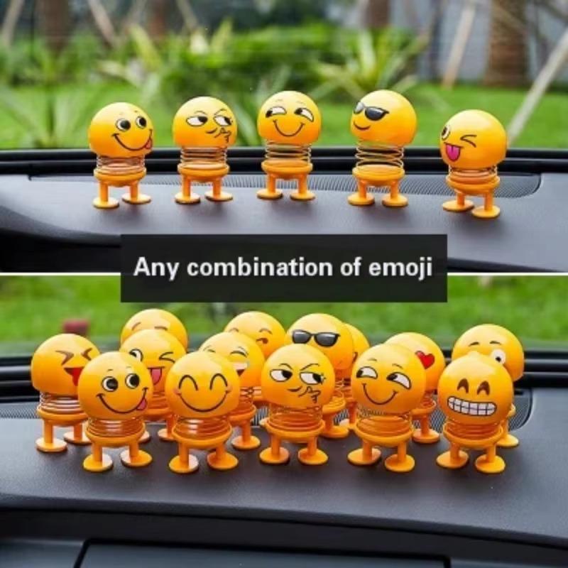Car interior decoration decoration funny doll shaking head emoticons beautiful Internet red little idea