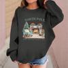 Children's Fashionable Casual Long-sleeved Loose Christmas Print Pullover Sweatshirt
