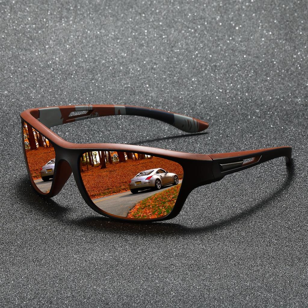 Outdoor Sports Sunglasses Wraparound Multicolor Lenses UV400 for Driving Fishing Cycling Unisex Lightweight Eyewear