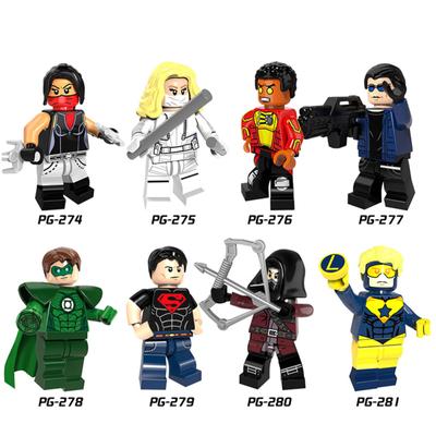 ¡Nuevo! Lego Minifiguras Bloques de Construcción Juguete Serie Superhéroes Linterna Verde Capitán Frío Montaje