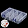 Scatola Portaoggetti per Unghie per Lima da Lucidatura Buffer Contenitore Rettangolare Plastica Strumenti per Trucco Astuccio Porta Pennelli per Disegno Unghie Scatola Portaoggetti