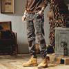 Outdoor Tooling Camouflage Pants Casual Loose Tooling Pants Men's High-end Sense Ruffian Handsome Men's Clothing Sports Corset Men's Clothing