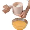 Baking tool manual flour sieve pp baking manual flour sieve, semi-automatic convenient handheld flour filter
