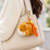 Slack Off Cat Stuffed Pendant Bag Charm Kitten Plush Keyring Creative Cat Plush Keychain  Kids Toy