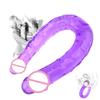Long Realistic Penis Female Masturbator Lesbian Toys Double Head Dildo Sex Toys for Woman G Spot Massager No Vibrators Inside