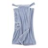 Luxury Coral Fleece Bath Wrap With Absorbent Toweling For Adults Home Spa Use