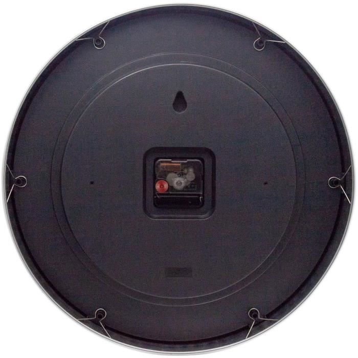 Horloge Murale - NeXtime - 2 Seconds - Ø 40 Cm - Métal - Blanc