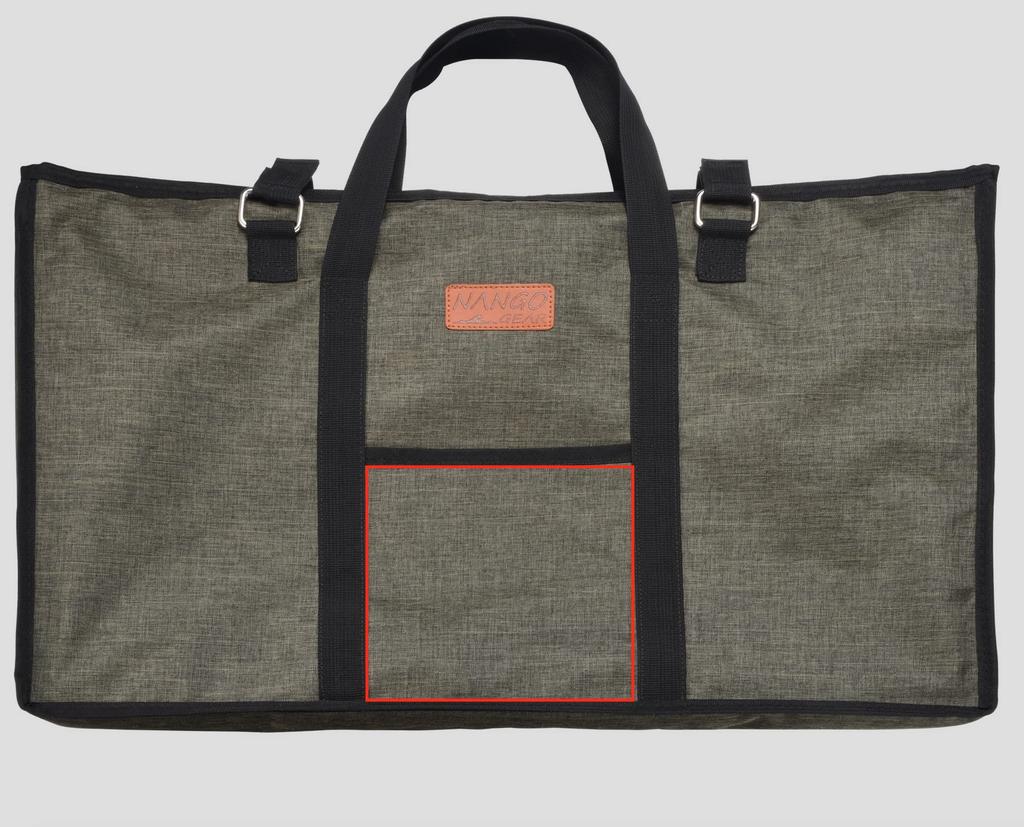 NANGGEAR (Nanko Camp Gear) Tisch Feldregal Aufbewahrungskoffer Grau Grün 18106 (B-230-H)