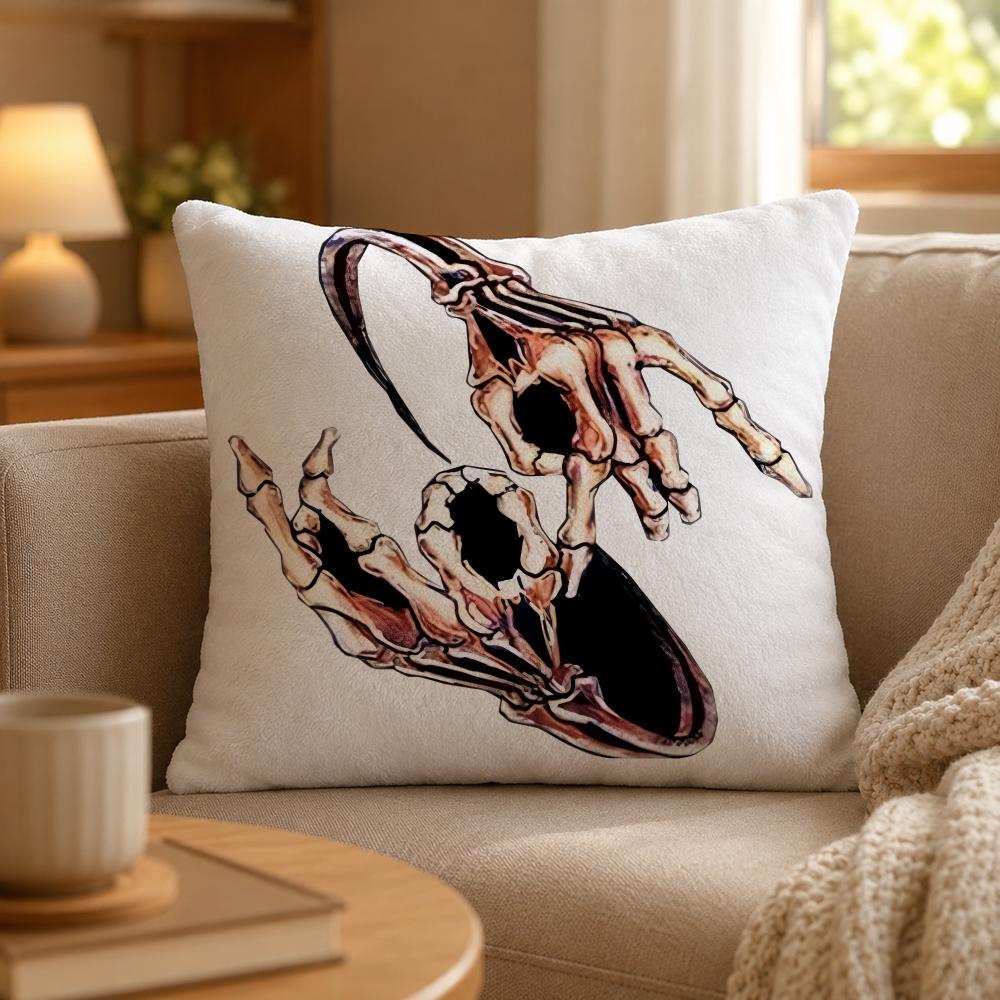 Band Korn Nu Metal Aesthetic Cushion Cover Personalized Short Plush Soft Bedroom Sofa Home Decor Gift