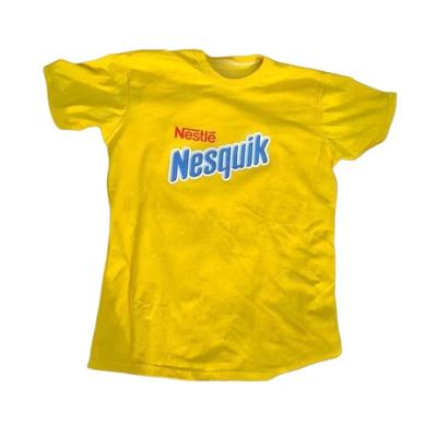 2026 Summer Hot Sale Fashion Pattern Printed Tee Nesquik Chocolate Milk T-shirt High-end Luxury Vintage Men's And Women's Kids Top Oversized Clothing