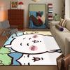 Cute Cartoon C-Chiika-waE Usagi Door Mat Bath Microfiber Decorative Versatile Flannel Floo Mat Quick Dry Absorbent Non-slip Sole